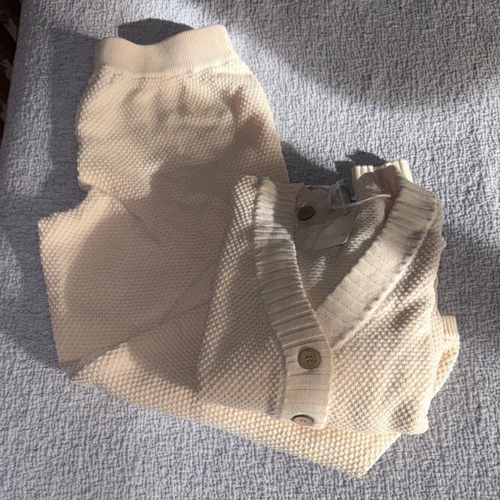 Free People Cream Cardigan Sweater